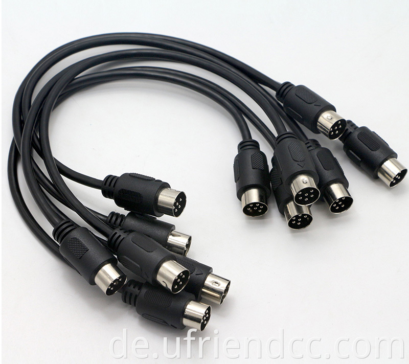 Custom 5 6 7 8 9 10 13 Pin Männlich zum männlichen weiblichen S-Video-Power-DIN-Signalverlängerung MIDI-Kabel